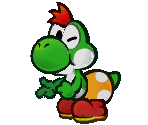 Yoshi Kid (Green) - Super Paper Mario