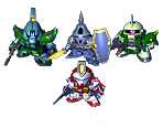 Gundam F90 Units - SD Gundam G Generation Spirits (JPN)