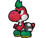 Yoshi Kid (Red) - Super Paper Mario