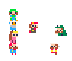 NES Trilogy Playable Characters (PICO-8-Style) - Mario Customs