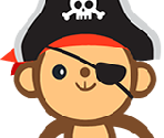 Pirate Monkey - Swing Monkey