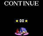 Continue Screen - Sonic the Hedgehog
