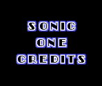 Credits - Sonic the Hedgehog