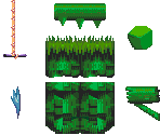 Angel Island Zone (Burning Area, Underwater) Objects - Sonic the Hedgehog 3
