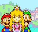 Peach (Title Screen, Superstar Saga-Style) - Mario Customs
