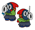 Samurai Snifit (Paper Mario-Style, Modern) - Paper Mario Customs