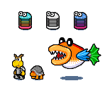 Various SPM Enemies (Mario & Luigi: Superstar Saga-Style) - Paper Mario Customs