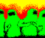 Stage Backgrounds (X1 Scale) - Donkey Kong 3 - The Great Counterattack!