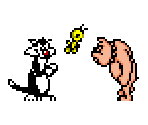 Outside (Level 1) - Sylvester and Tweety: Breakfast on the Run