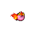 Burning Kirby - Kirby: Nightmare in Dream Land
