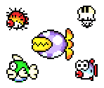 Aquatic Enemies - Super Mario Advance 3: Yoshi's Island