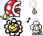 Plant Enemies - Super Mario Advance 3: Yoshi's Island