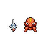 Remoraid & Octillery - Pokémon Mystery Dungeon: Explorers of Time / Darkness