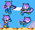 Sash Lilac (Mega Man NES-Style) - Freedom Planet Customs