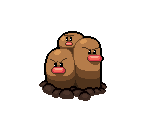 #051 Dugtrio (The Binding of Isaac-Style) - Pokémon Generation 1 Customs
