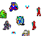 Characters & Enemies - Hydlide