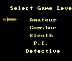 Menu - Clue