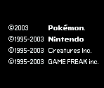 Copyright Screen - Pokémon Ruby / Sapphire