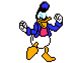 Donald Duck - Dance Dance Revolution GB Disney Mix (JPN)