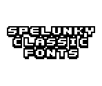 Fonts - Spelunky Classic