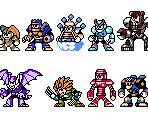 Mega Man 7 Robot Masters (NES-Style) - Mega Man Customs