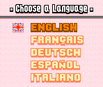 Language Selection Menu - Super Mario Advance 4: Super Mario Bros. 3