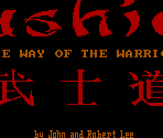 Menus - Bushido: The Way of the Warrior