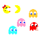 Pac-Man, Ms. Pac-Man, and Ghosts - Google Doodles