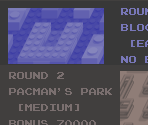 World Select Screen - Pac-Mania