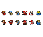 Overworld Sprites - Final Fantasy (Pixel Remaster)