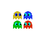 Ghostmuncher Ghosts (NES-Style) - Pac-Man Customs