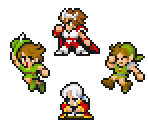 Fire Crystal Jobs - Final Fantasy 3 (Pixel Remaster)