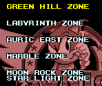 Level Select (Early) - Sonic KawariNo (Hack)