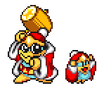 King Dedede & Chibi Dedede - Kirby's Dream Course