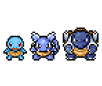 Squirtle, Wartortle & Blastoise - Pokémon Mystery Dungeon: Explorers of Sky