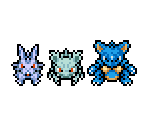 Nidoran♀, Nidorina, & Nidoqueen - Pokémon Mystery Dungeon: Explorers of Sky