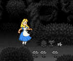 Flowers Area (Black and White) - Alice no Paint Adventure (JPN)