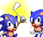 Sonic (Sonic Golf Mobile, Sonic 1 & 2-Style) - Sonic the Hedgehog Customs