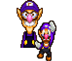 Waluigi (Overworld, Mario & Luigi: Superstar Saga-Style) - Mario Customs