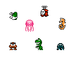 Enemies - Yoshi Vails / Yoshi's Moon Quest (Hack)