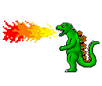 Godzilla (Heisei Era, Super Mario World-Style) - Godzilla Customs