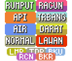 Types + Status (Indonesian and Malay) (FR/LG) - Pokémon Generation 1 Customs