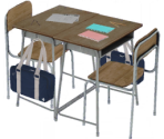 School Item Icons - Blue Reflection: Second Light