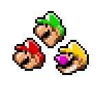 Mario, Luigi, and Wario Life Icons (Super Mario 64, Shoshinkai '95-Style) - Mario Customs