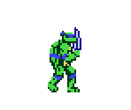 Leonardo (NES, Mega Man 8-bit Deathmatch-Style) - Teenage Mutant Ninja Turtles Customs