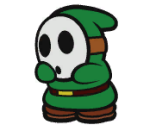 Shy Guy (Green) - Paper Mario: The Origami King