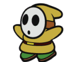 Shy Guy (Yellow) - Paper Mario: The Origami King