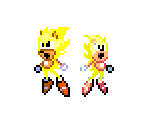 Super Sonic (Game Gear-Style) - Sonic the Hedgehog Customs