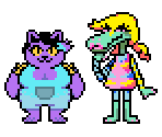 Bratty & Catty (Overworld/Talk Sprites) - Undertale Customs