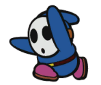 Shy Guy (Blue) - Paper Mario: The Origami King